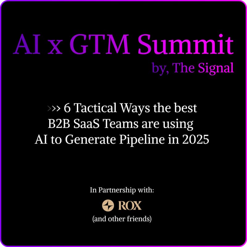 Cover Image for AI x GTM Summit, by The Signal