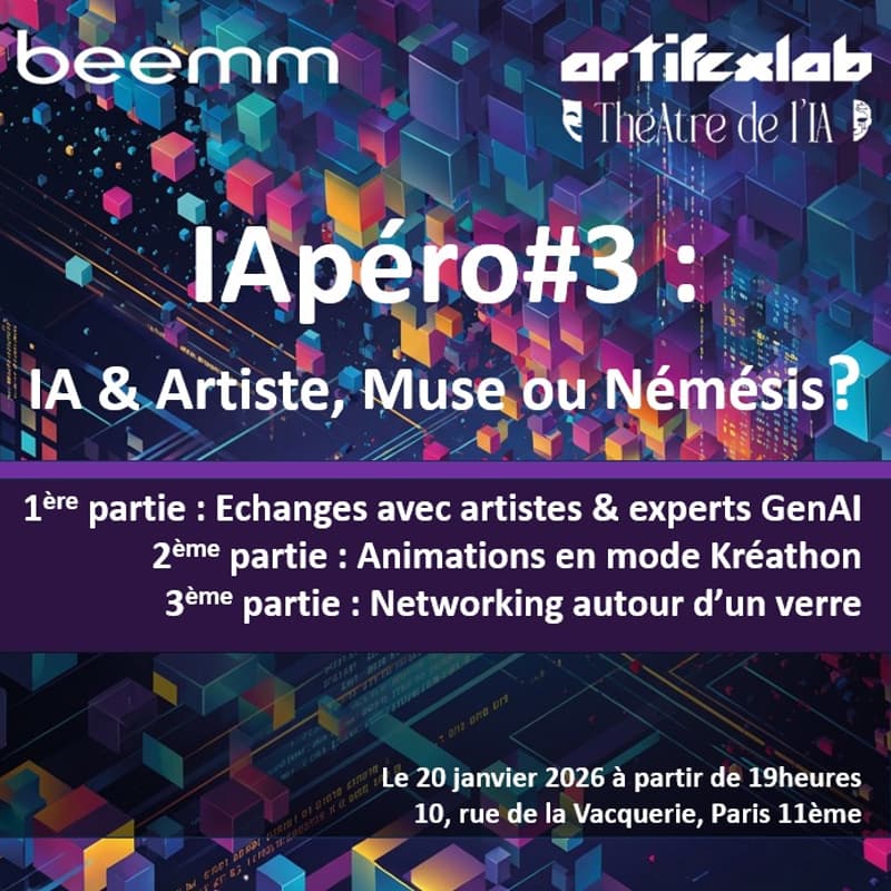 Cover Image for Beemm, Artifexlab et le Théâtre de l'IA présentent IApéro #3