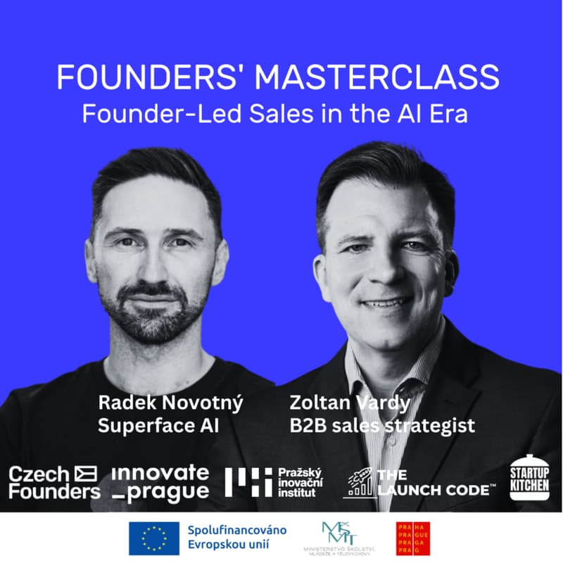 Cover Image for Launch Code Masterclass on B2B sales with Zoltan Vardy and Radek Novotný, Founder of Superface.ai