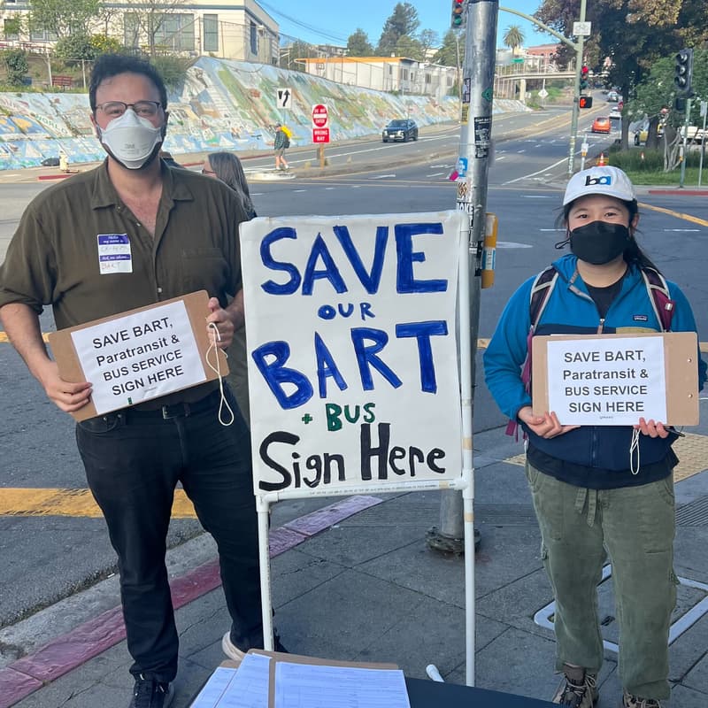 Cover Image for Signature Gathering at Dublin/Pleasanton BART