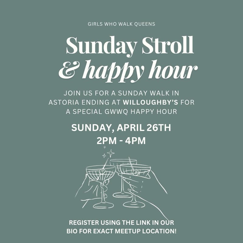 Cover Image for Sunday Walk & Happy Hour @ Willoughby’s 💗