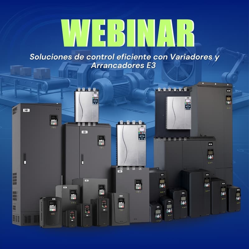 Cover Image for Soluciones de control eficiente con Variadores y Arrancadores E3 ⚡