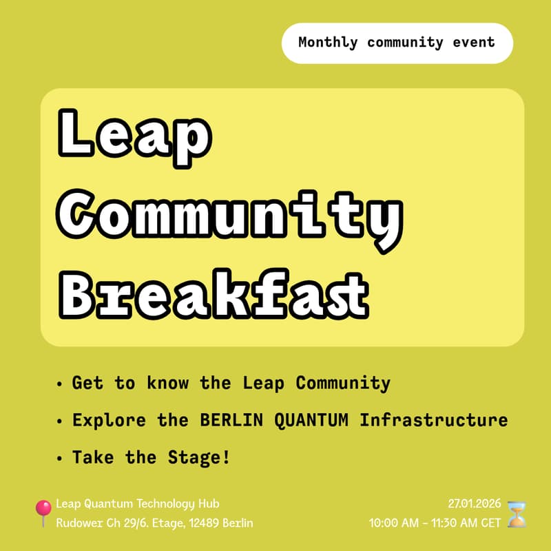 Cover Image for Leap Monthly Breakfast: Connect, Pitch & Innovate ☕️