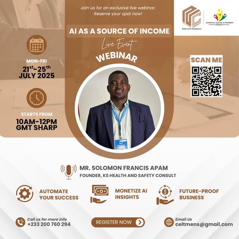 Cover Image for FREE NOTEPAD CONSULT WEBINAR: AI AS A SOURCE OF INCOME