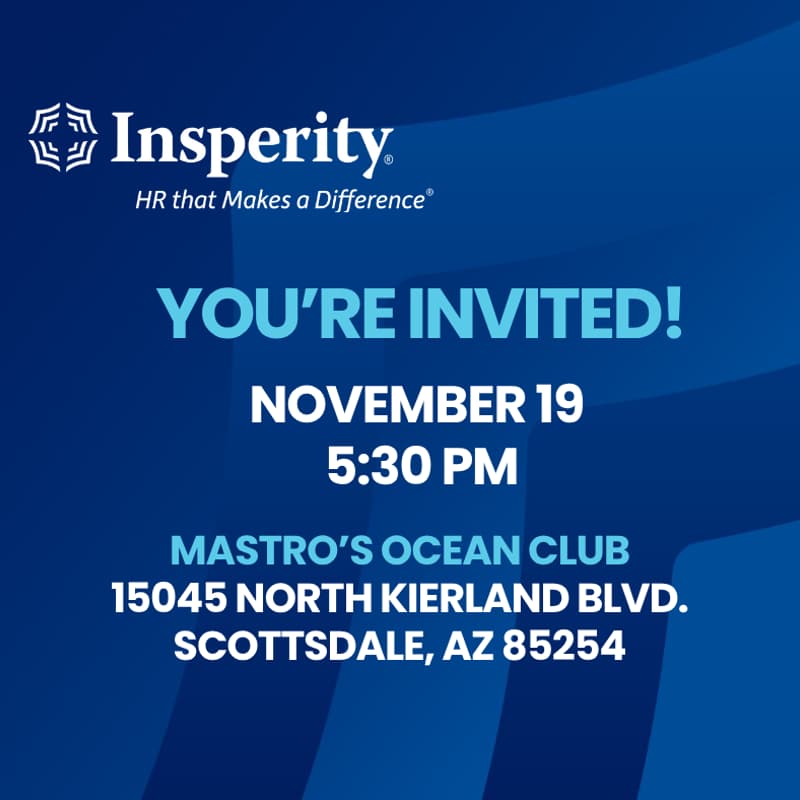 Cover Image for CFOLC Member Exclusive Salon Dinner Phoenix, Hosted by Insperity