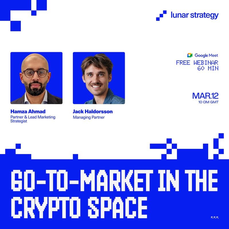 Cover Image for WEBINAR: Go-to-Market in the Crypto Space