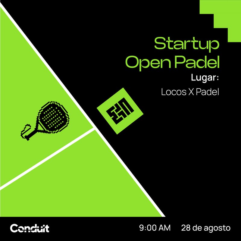 Cover Image for The Startup Open Padel by Colombia Tech Week & Conduit