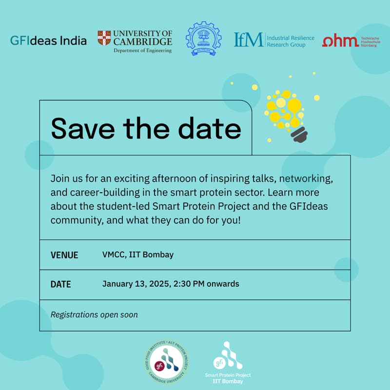Cover Image for Smart Protein Changemakers Meetup: University of Cambridge x GFIdeas India