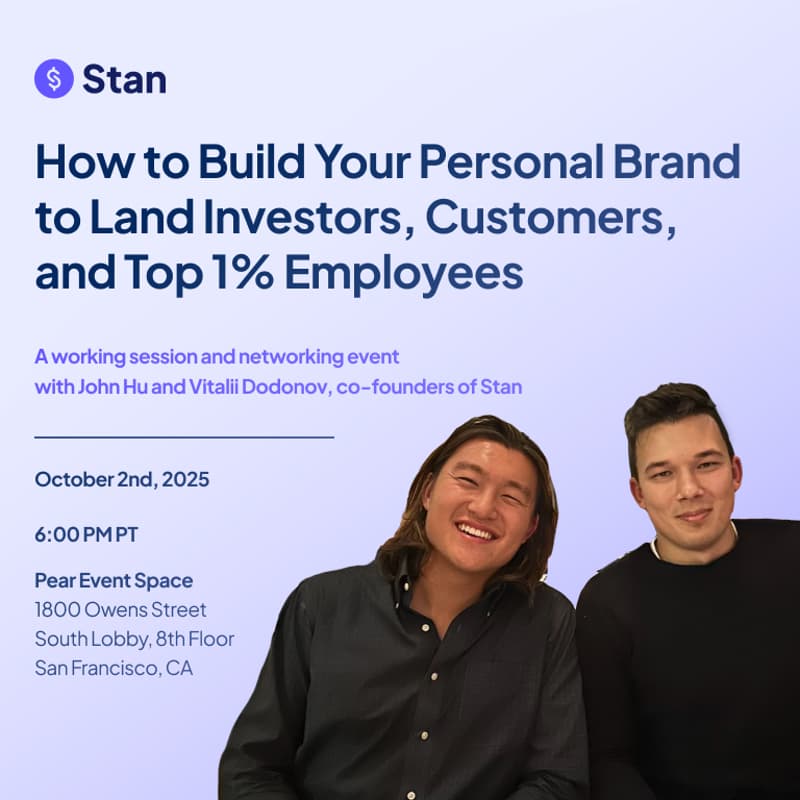 Cover Image for How to Build Your Personal Brand to Land Investors, Customers, and Top 1% Employees