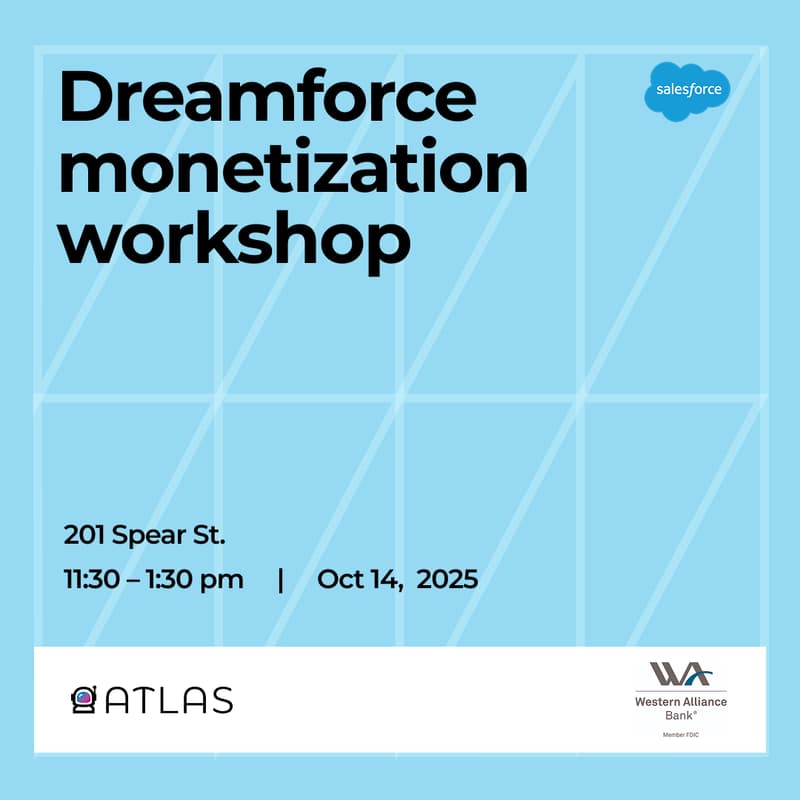Cover Image for Dreamforce monetization lunch and learn workshop
