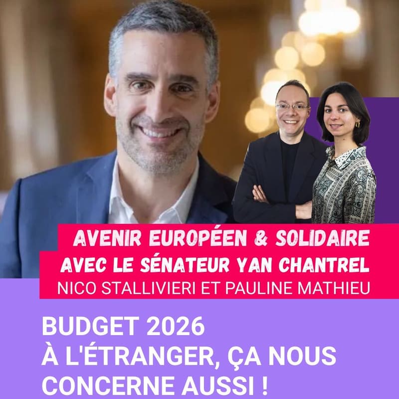 Cover Image for Budget 2026: à l'étranger, ça nous concerne aussi ! Webinaire avec le sénateur Yan Chantrel