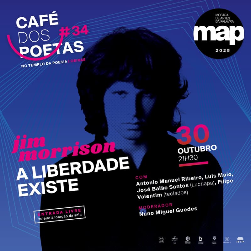 Cover Image for Café dos Poetas 34 "Jim Morrison: A Liberdade Existe"