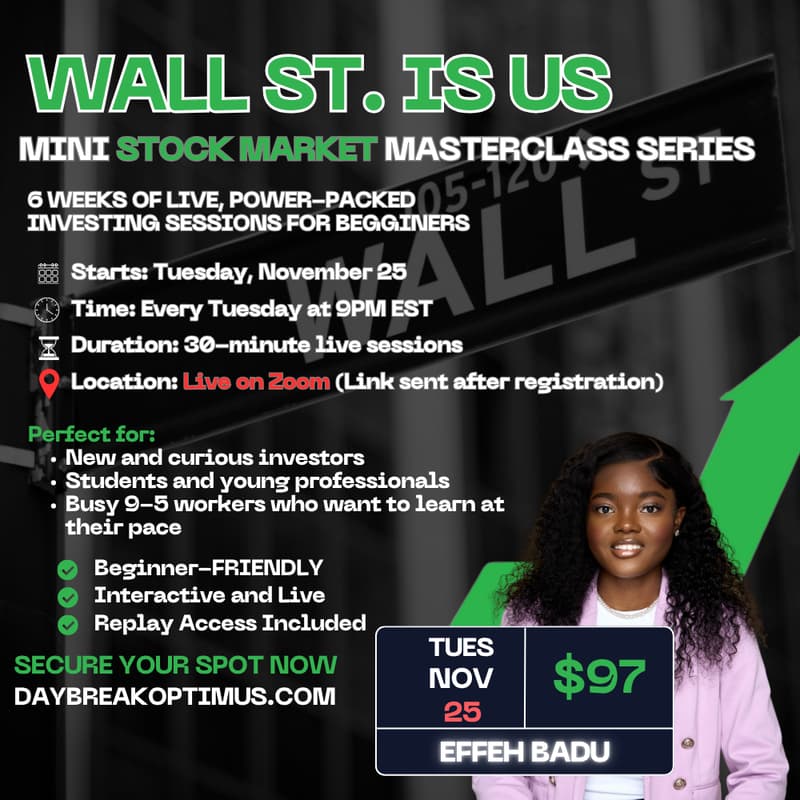 Cover Image for WALL ST. IS US: MINI MASTERCLASS