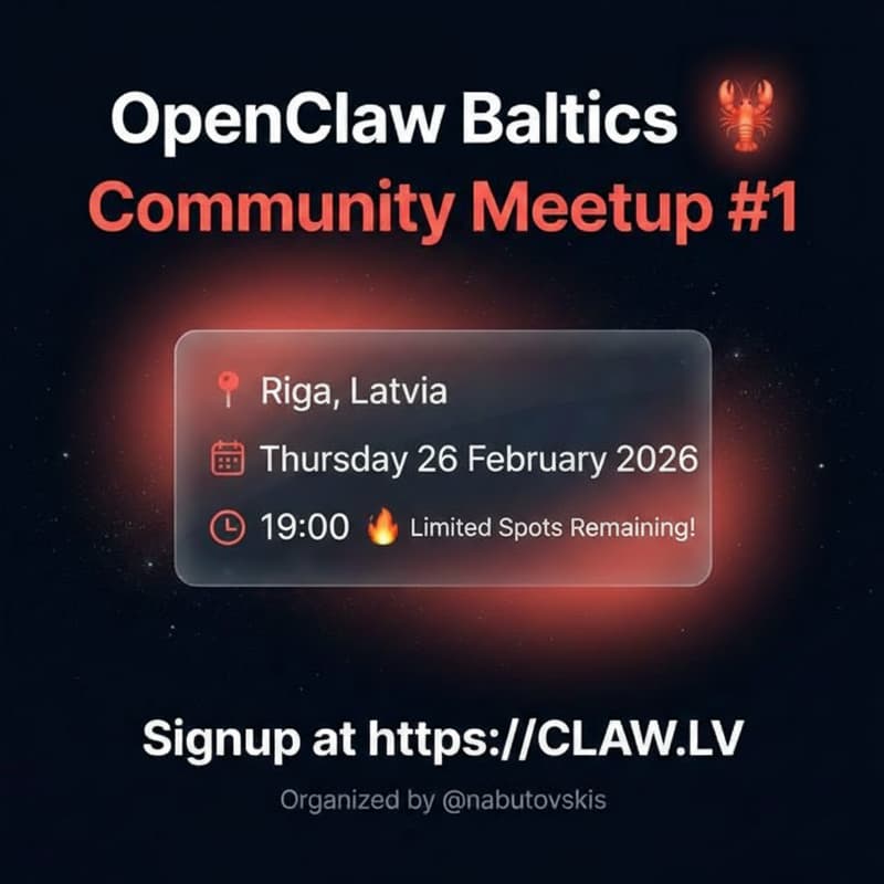 Cover Image for OpenClaw Baltics - Community Meetup #1