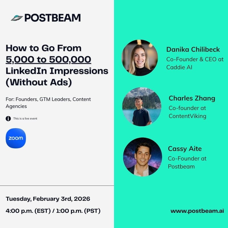 Cover Image for How to Go From 5,000 to 500,000 LinkedIn Impressions (Without Ads)