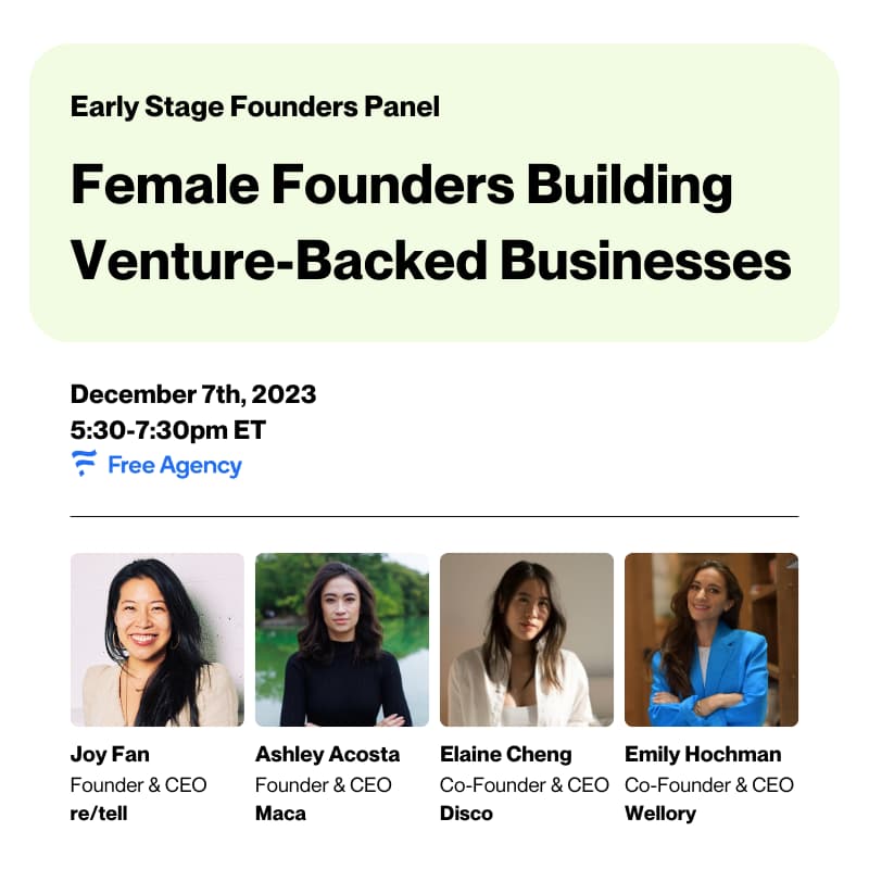 Cover Image for [RESCHEDULING] Female Founders Building Venture-Backed Businesses