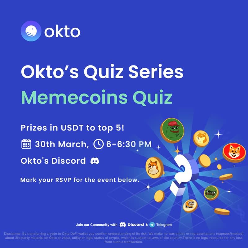 Cover Image for Okto’s Quiz Series: Memecoins Quiz