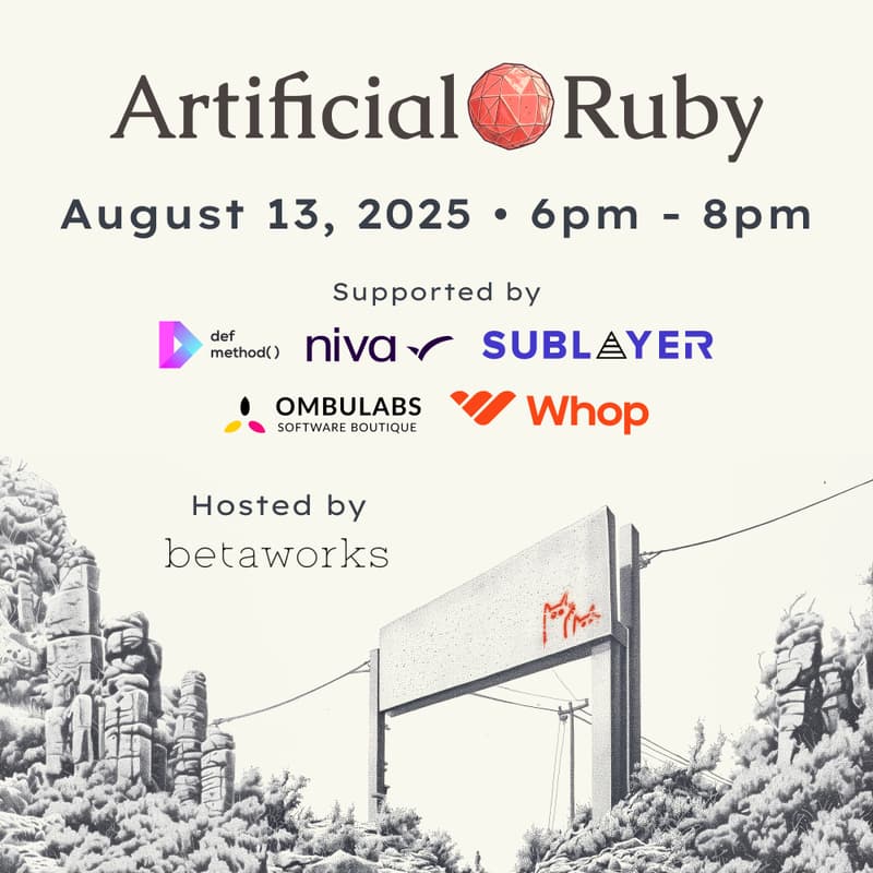 Cover Image for ArtificialRuby.ai NYC: August Meetup