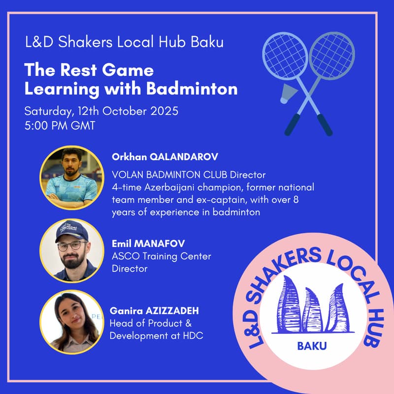 Cover Image for Local Hub Baku: The Rest Game - Learning with Badminton