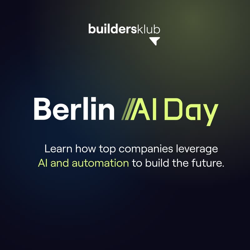 Cover Image for Berlin AI Day by Buildersklub