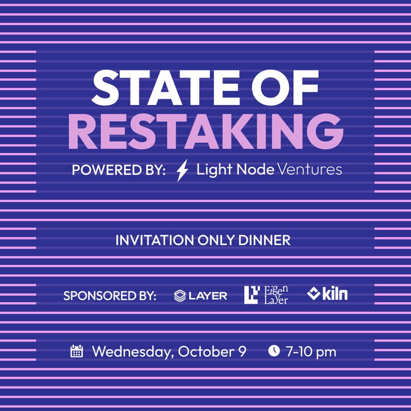 Cover Image for State of Restaking - VIP Dinner