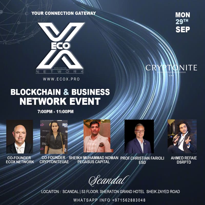 Cover Image for Ecox Network Blockchain & Business Connection Meetup!