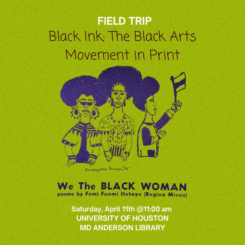 Cover Image for SOTY Field Trip: Black Ink "The Black Arts Movement in Print"