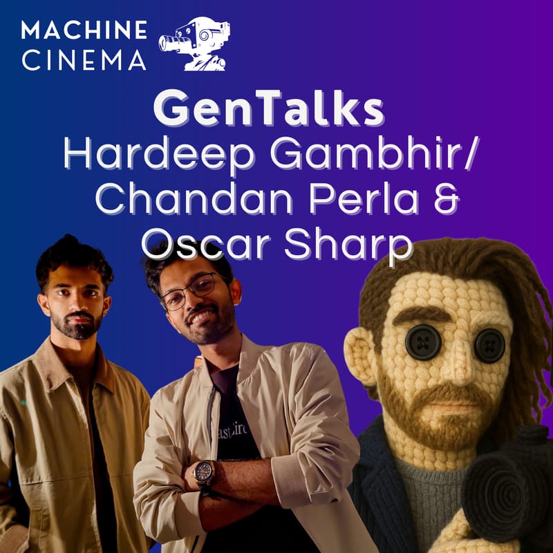 Cover Image for Machine Cinema GenTalks w/ Hardeep Gambhir, Chandan Perla & Oscar Sharp