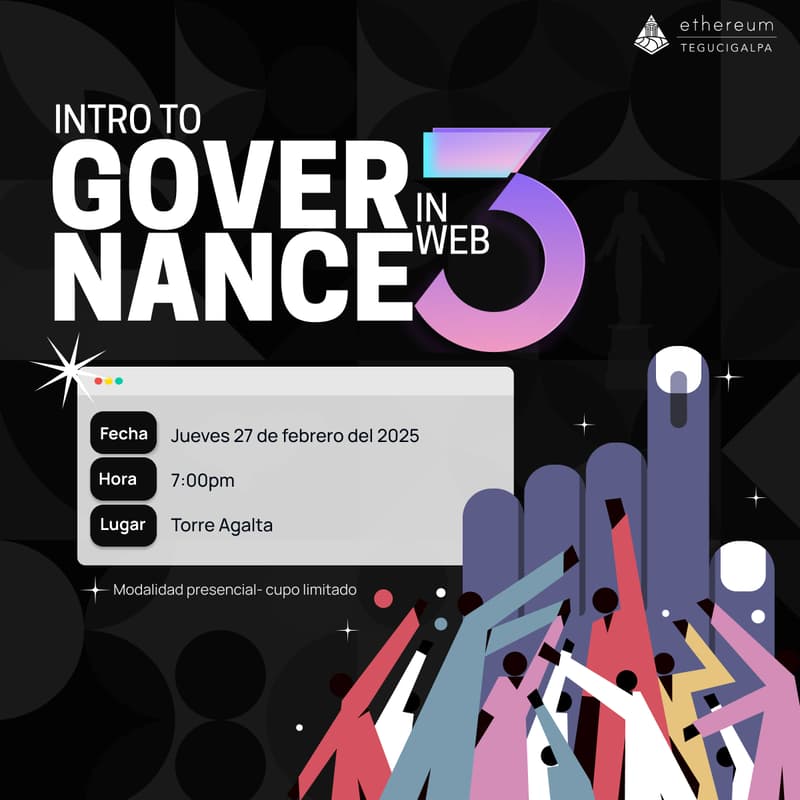 Cover Image for 📍Meetup: Gobernanza en Web3✨