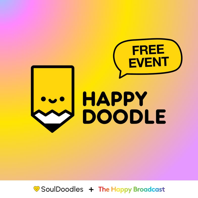 Cover Image for Happy Doodles · Mindful drawing together