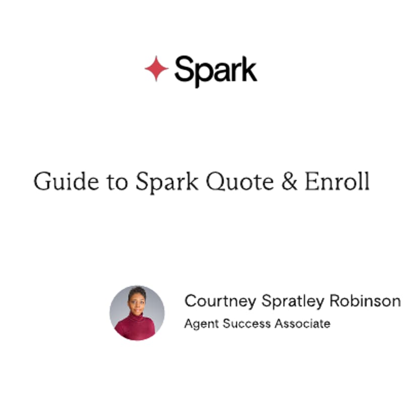 Cover Image for Guide to Spark Quote & Enroll