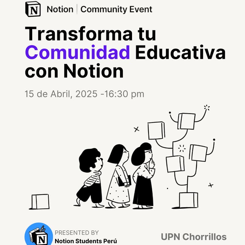Cover Image for Transforma tu Comunidad Educativa con Notion