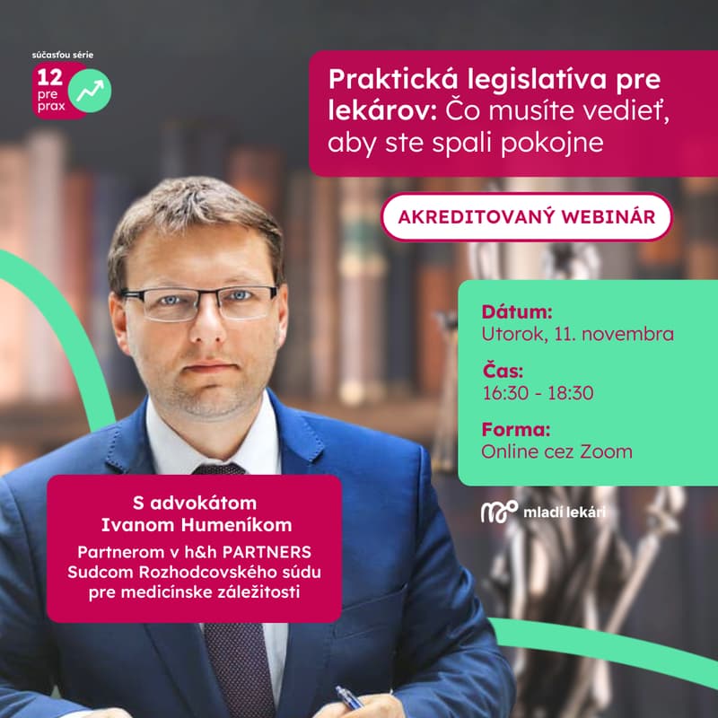 Cover Image for Praktická legislatíva pre lekárov: Čo musíte vedieť, aby ste spali pokojne (s akreditáciou)