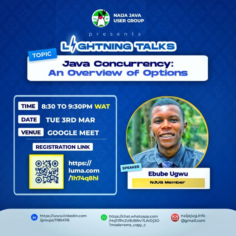 Cover Image for Java Concurrency: An Overview of Options. Lightning Talk with Ebube