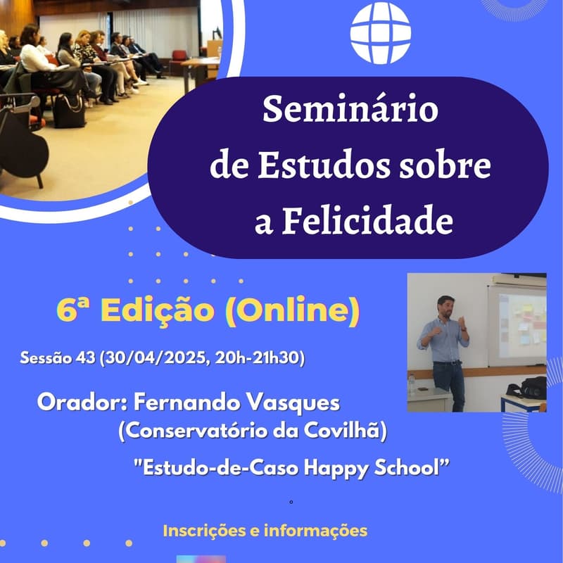 Cover Image for 43º Seminário Online de Estudos sobre a Felicidade