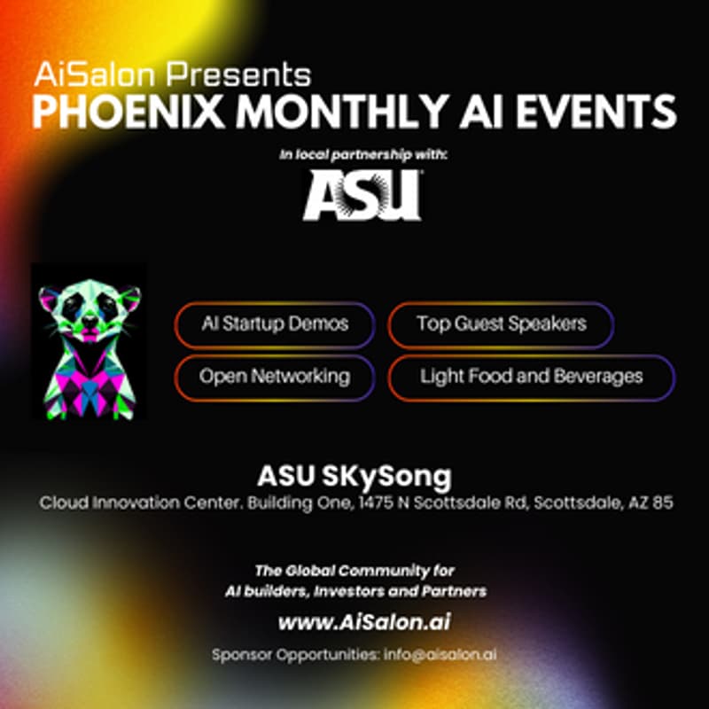 Cover Image for AiSalon.ai Greater Phoenix's AI Event Series