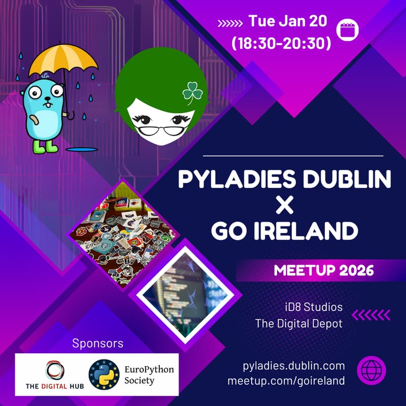 Cover Image for PyLadies Dublin x Go Ireland Workshop: Building “cat” from Scratch