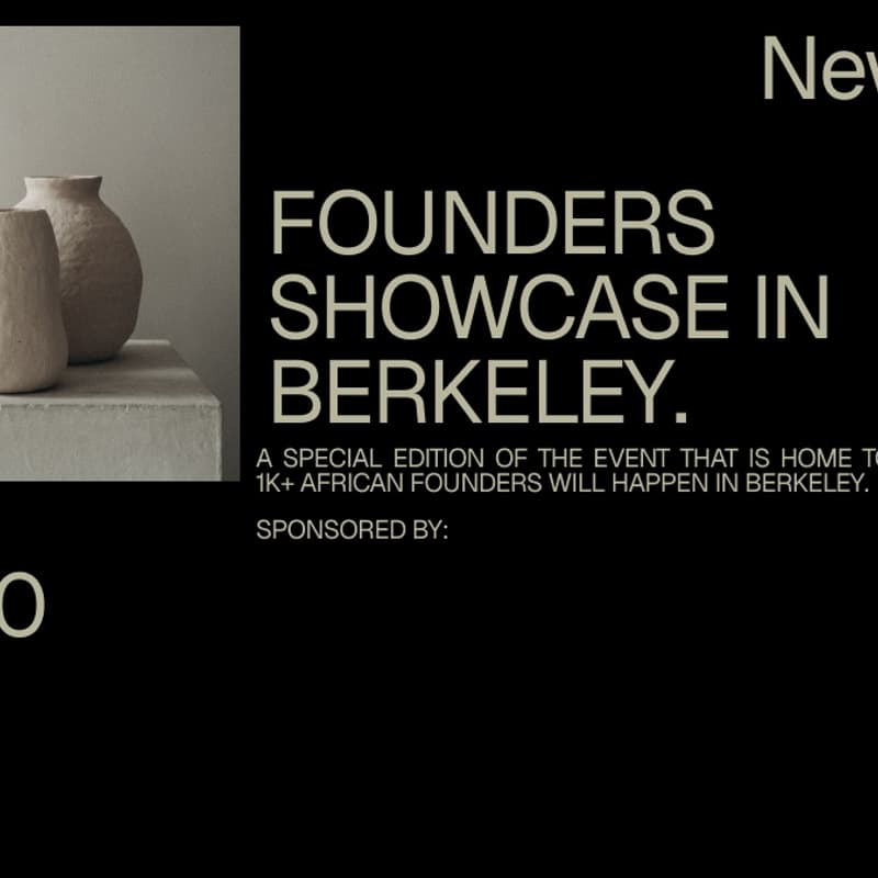 Cover Image for Founders Showcase sponsored by Jollof Tech