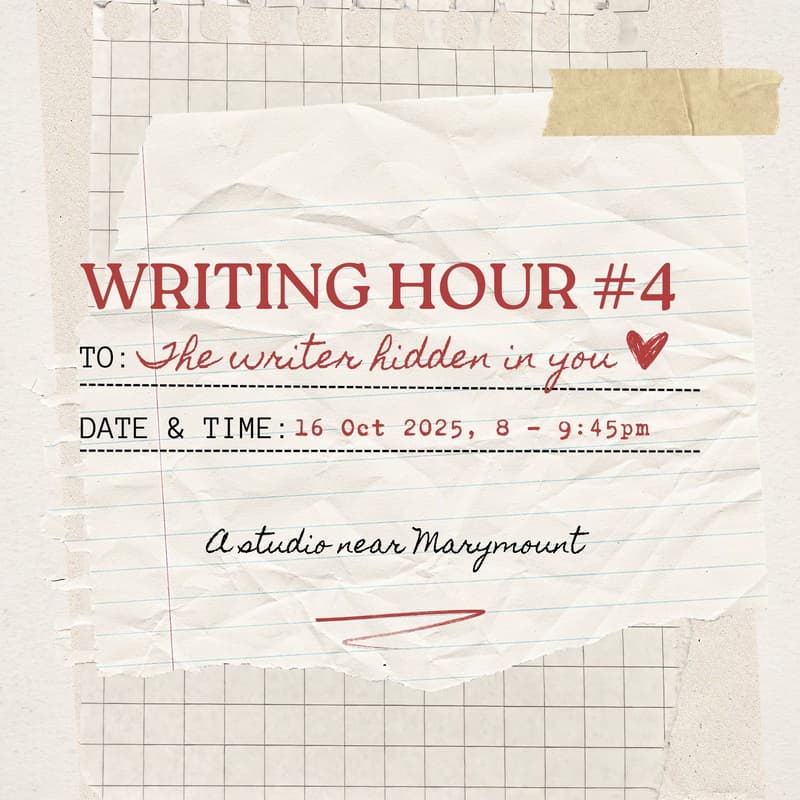 Cover Image for <EVENT UNDER CONSTRUCTION> Writing as Play: An Hour of Creative Exploration | Writing Hour #7