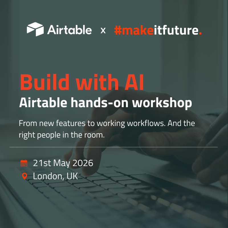 Cover Image for AI Workshop: Airtable BuilderBase London