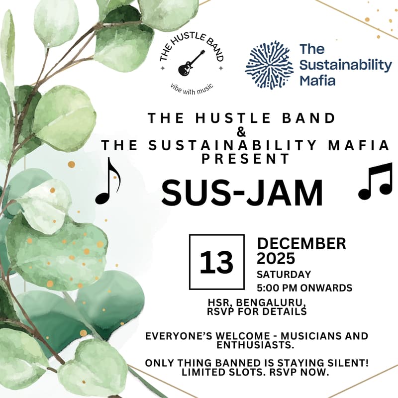 Cover Image for Sus-Jam - Music meets Sustainability by The Hustle Band & The Sustainability Mafia