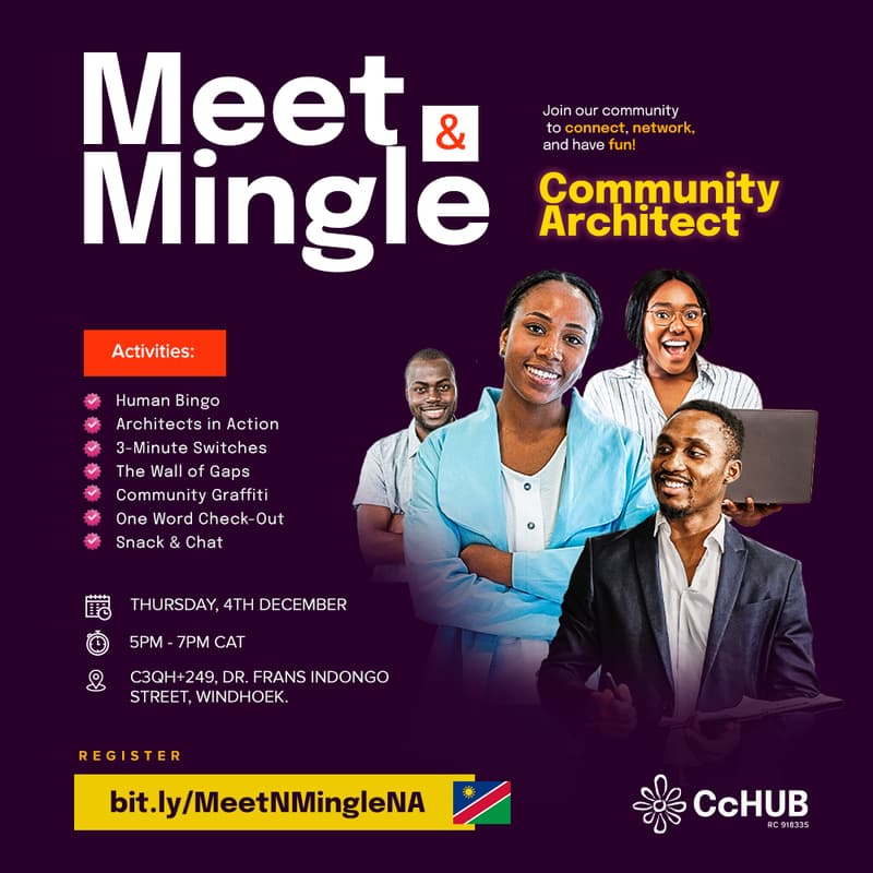 Cover Image for Building Bridges: Meet & Mingle of Community Architects ( Namibia Chapter)