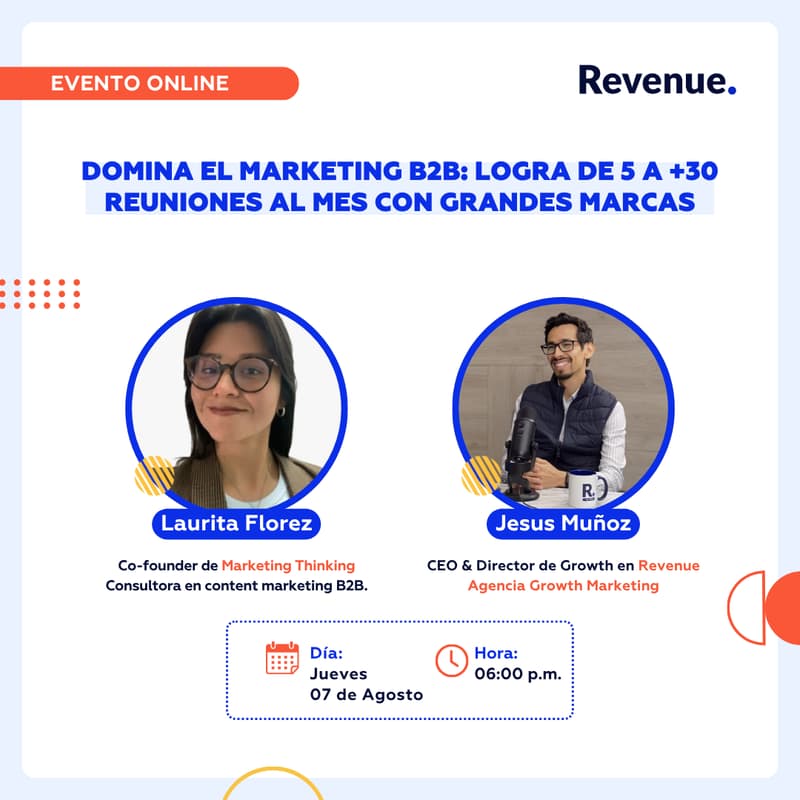 Cover Image for Domina el Marketing B2B: Deja de perseguir leads fríos y consigue +30 reuniones al mes con grandes marcas en menos de 2 meses