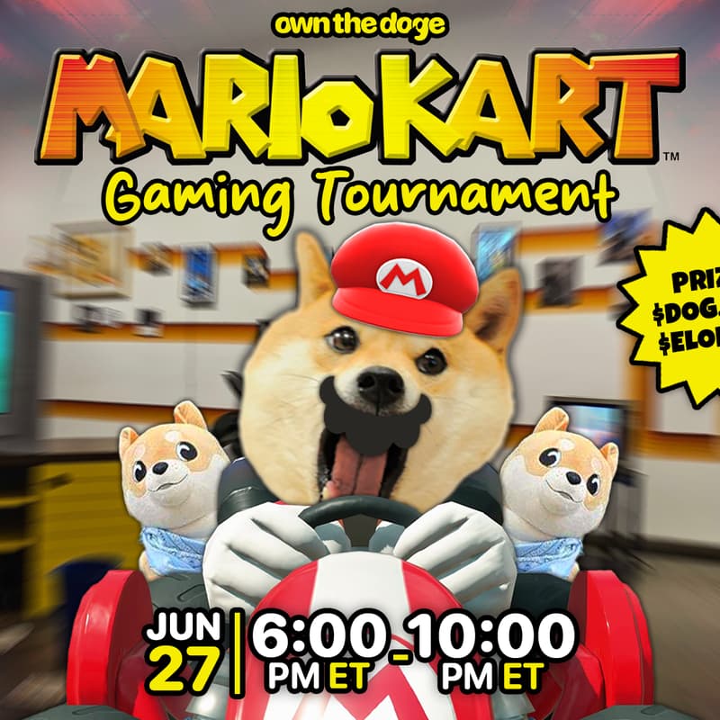Cover Image for MarioKart Gaming Tournament: Presented by Own The Doge, The Bureau of Internet Culture & ElonRWA