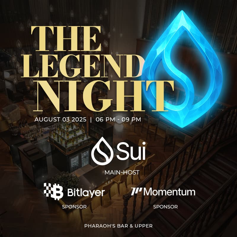 Cover Image for The Legend Night | Hosted by Sui, Momentum & Bitlayer