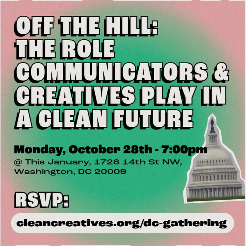 Cover Image for Off the Hill: The Role Communicators and Creatives Play in a Clean Future