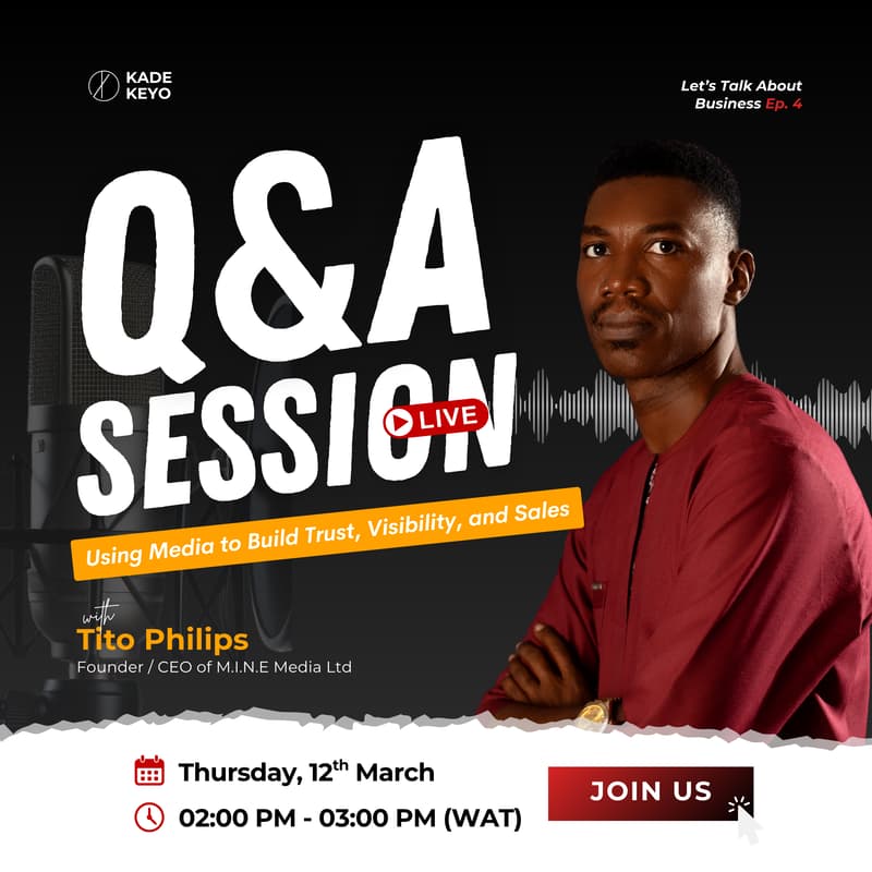 Cover Image for Let's Talk Business EP4: Using Media to Build Trust, Visibility, and Sales with Tito Philips