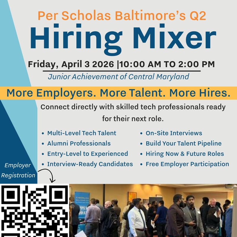 Cover Image for Employer Registration - Per Scholas Baltimore's '26 Q2 Hiring Mixer