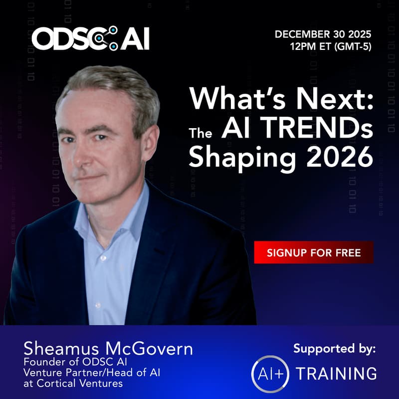 Cover Image for Webinar "What’s Next: The AI Trends Shaping 2026"