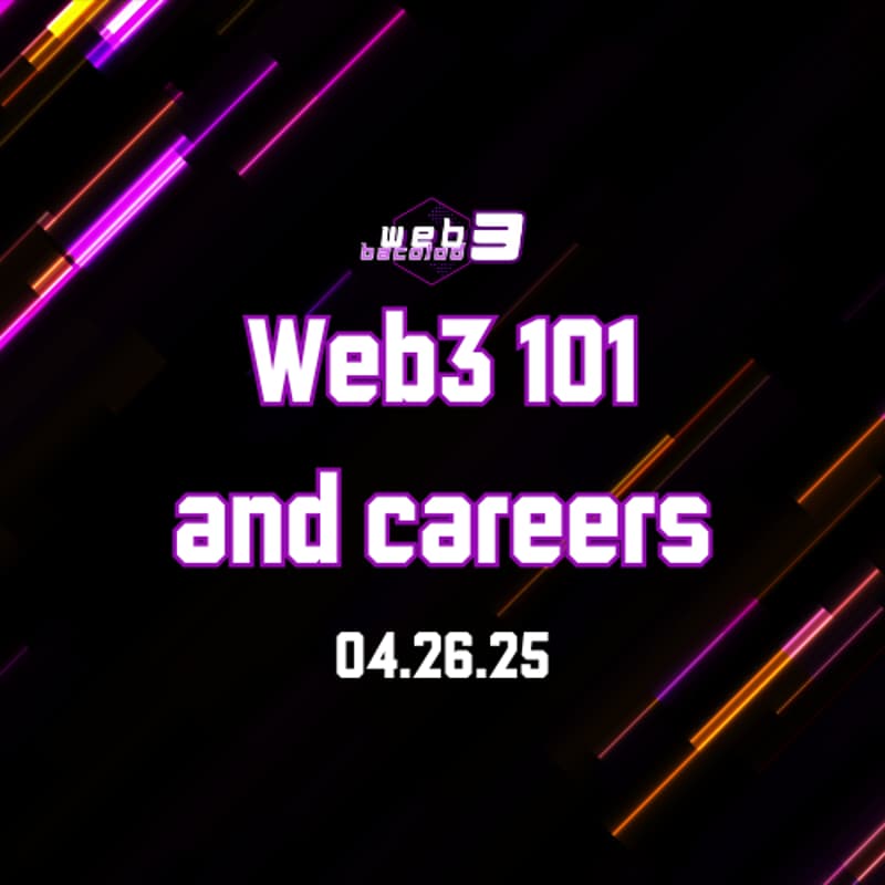 Cover Image for Web3 101 & careers by Web3 Bacolod